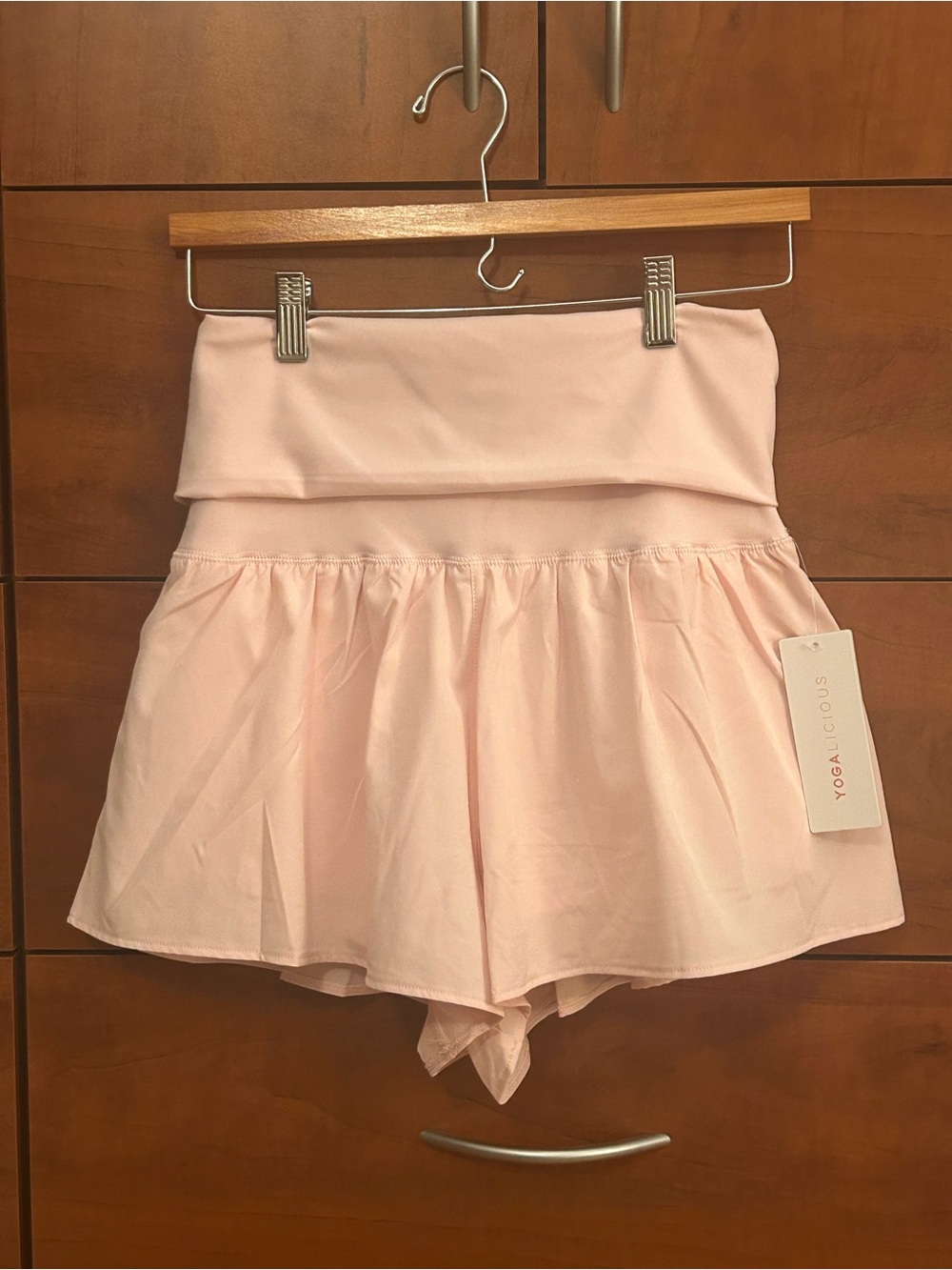 Yogalicious Women's High-Waist Pink Skort Shorts Size M